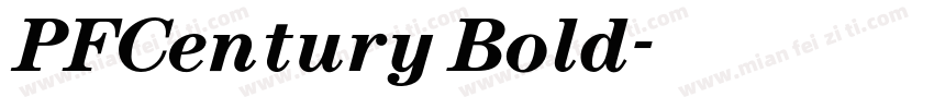 PFCentury Bold字体转换